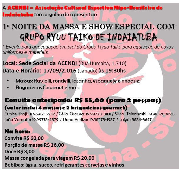 acenbi convite taiko noite da massa